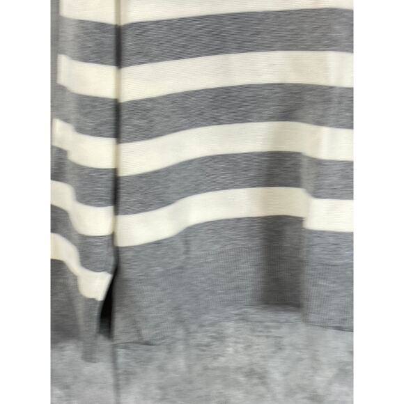 COS Men's Cream/Gray Striped Regular-Fit Crewneck Pullover Sweater SZ L - Picture 6 of 11